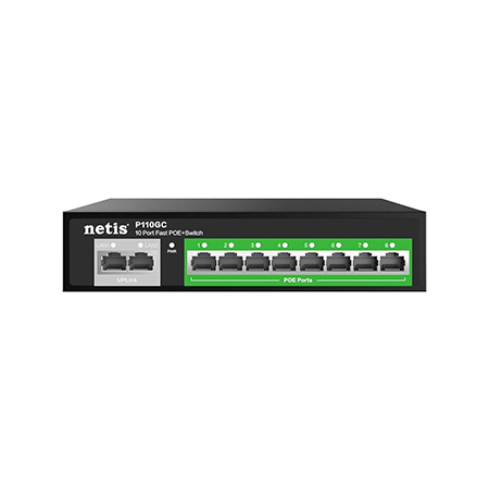 Netis P110GC, 8GE+2GE Gigabit PoE Switch